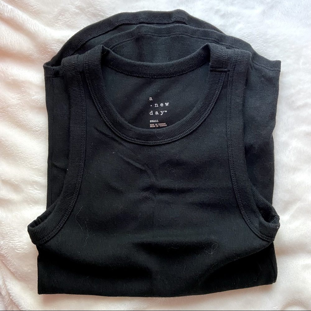 Black Ribbed A New Day Tank